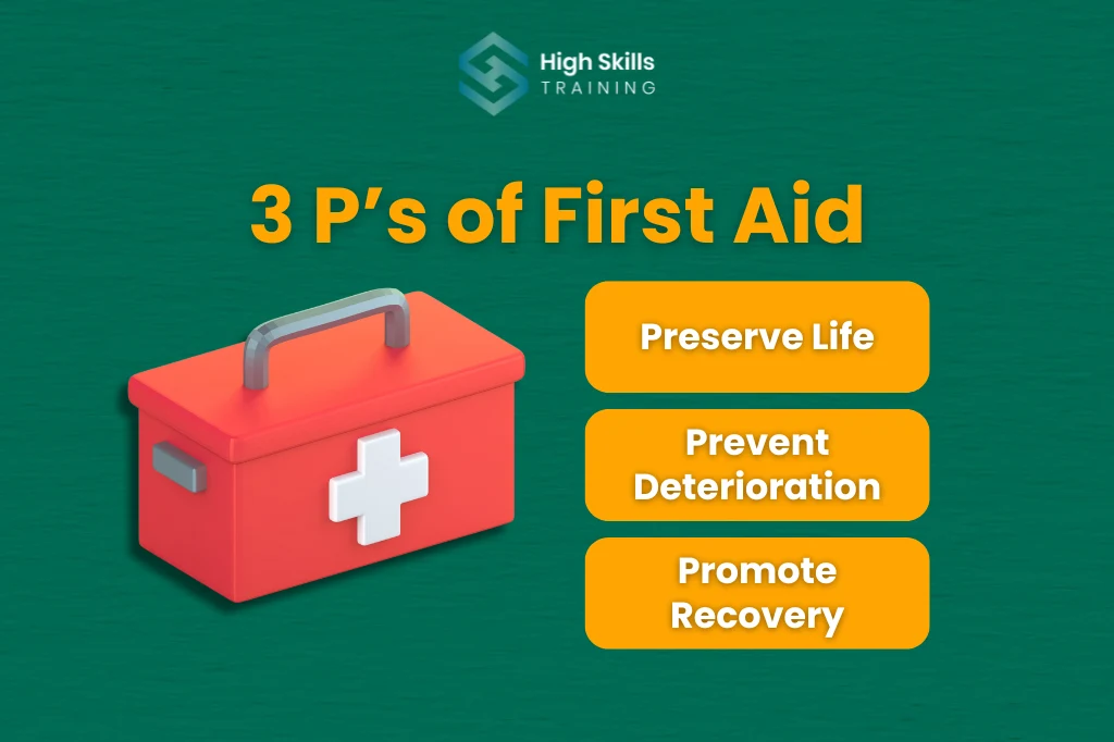 3 P's of first aid