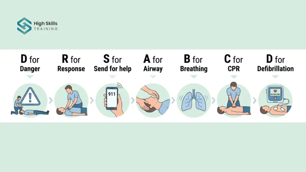 7 stages of the DrsABCD