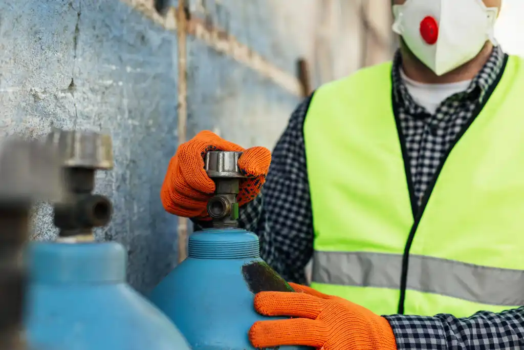 checking for gas leakage