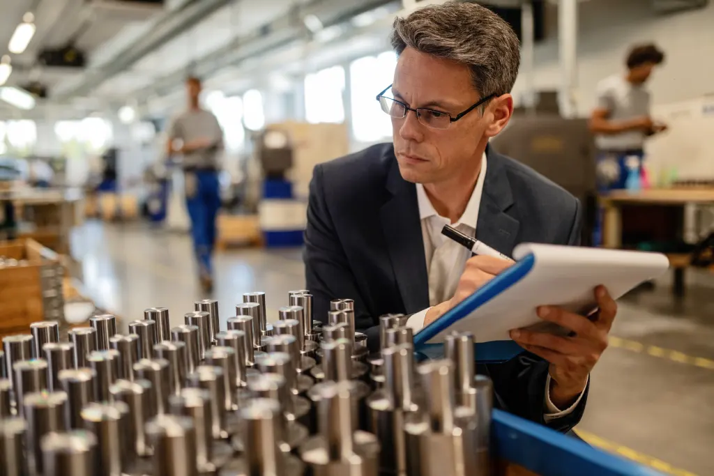 Checking the quality of products according to the the ISO 9001